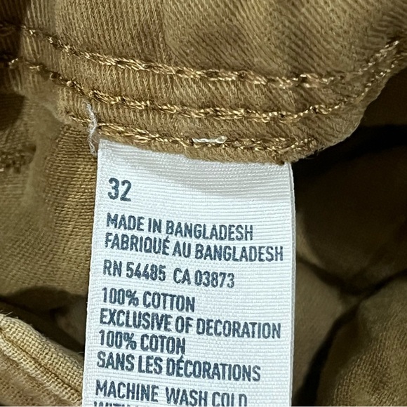 American Eagle Longboard Shorts Men's Khaki 32" waist  11" inseam Skater Street - Picture 10 of 11